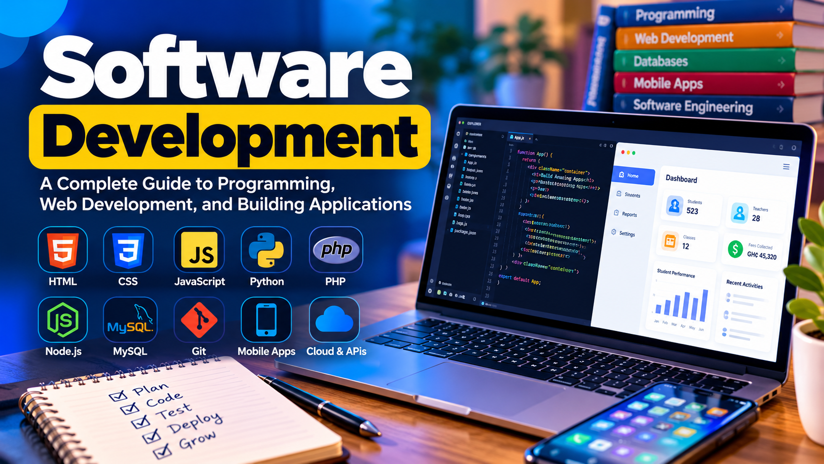 Software Development: Complete Guide to Programming, Web Development, and Building Applications